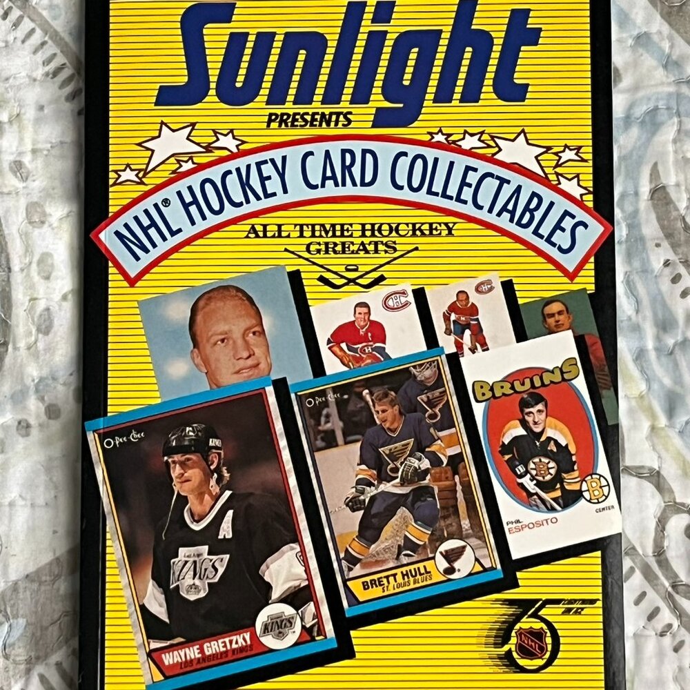 Autographed vintage Sunlight NHL Hockey Card Collectibles book